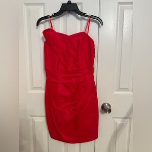Alexia Admor Strapless Red Dress XS